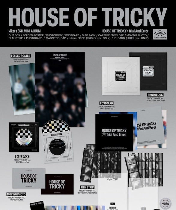 XIKERS - HOUSE OF TRICKY : TRIAL AND ERROR (3RD MINI ALBUM) + Apple Music Photocard Nolae