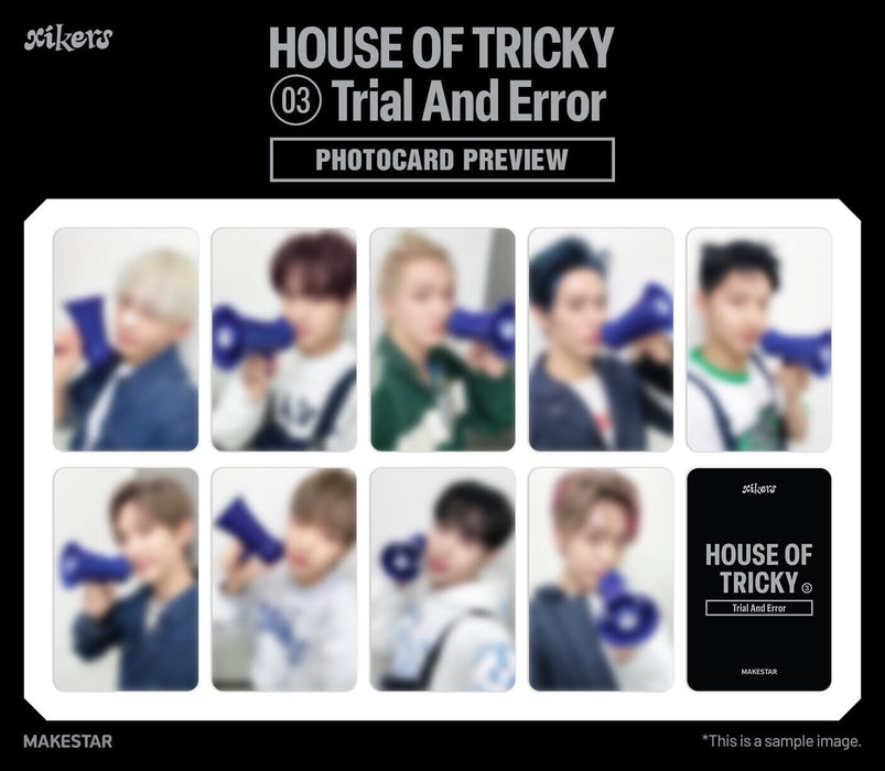 XIKERS - HOUSE OF TRICKY : TRIAL AND ERROR (3RD MINI ALBUM) + Makestar Photocard Nolae