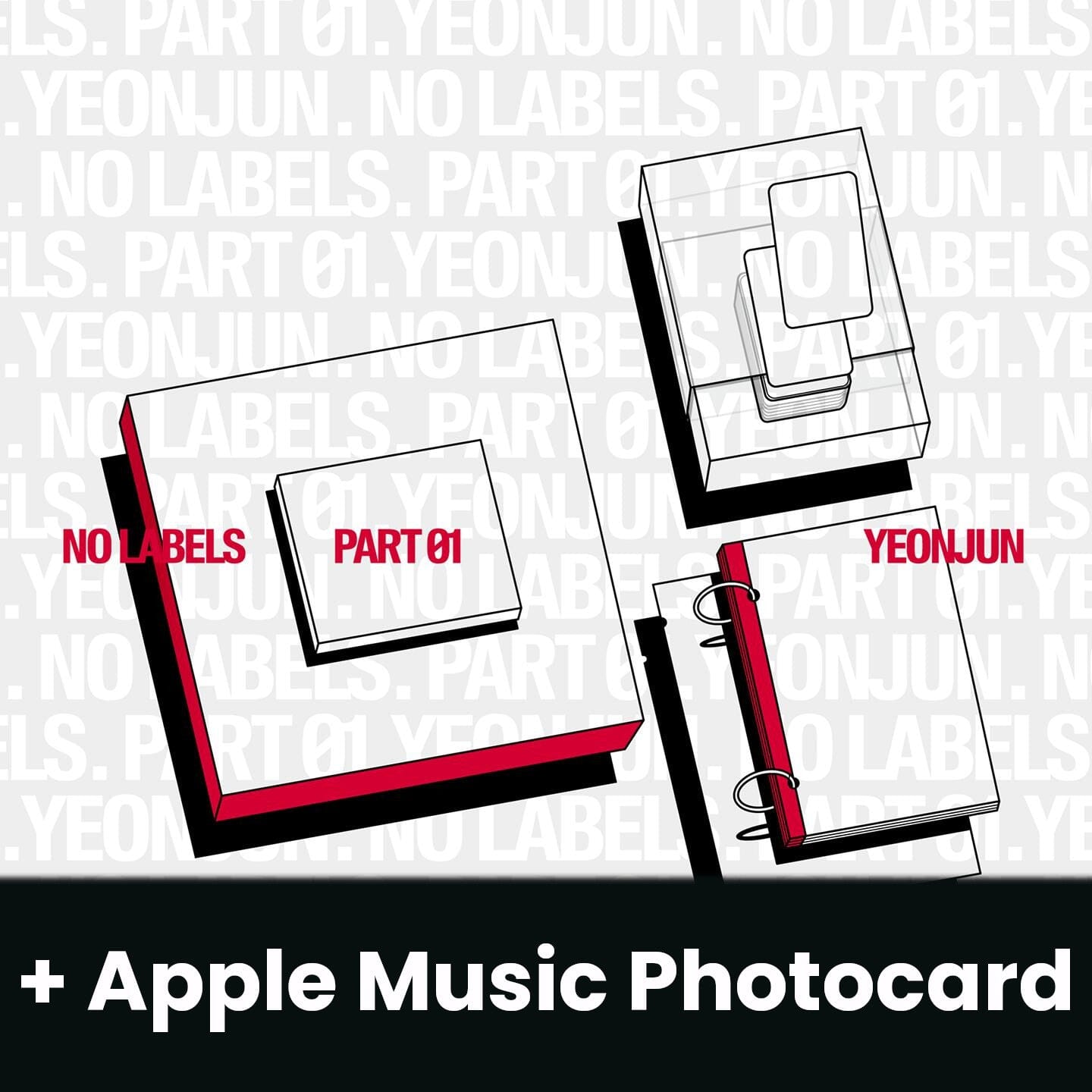 YEONJUN (TXT) - NO LABELS: PART 01 + Apple Music Photocard Nolae