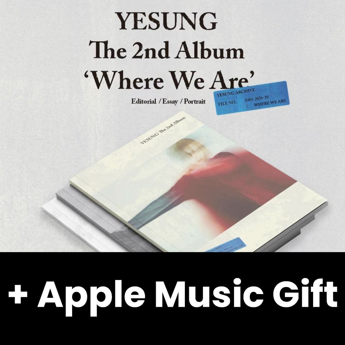 YESUNG (SUPER JUNIOR) - WHERE WE ARE (PHOTOBOOK VER.) + Apple Music Gift Nolae