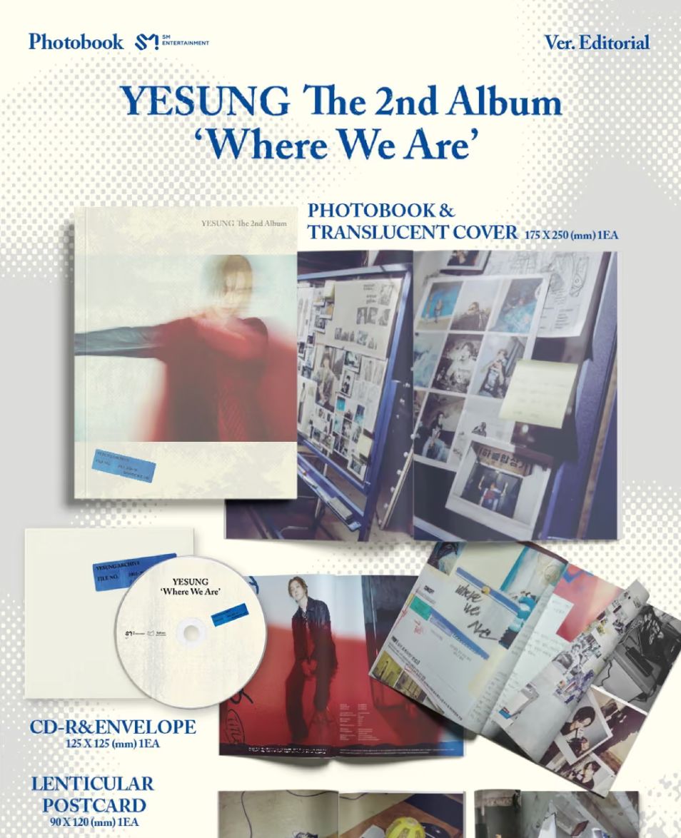 YESUNG (SUPER JUNIOR) - WHERE WE ARE (PHOTOBOOK VER.) + Apple Music Gift Nolae