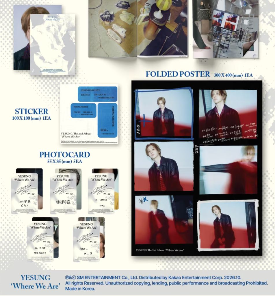YESUNG (SUPER JUNIOR) - WHERE WE ARE (PHOTOBOOK VER.) Nolae