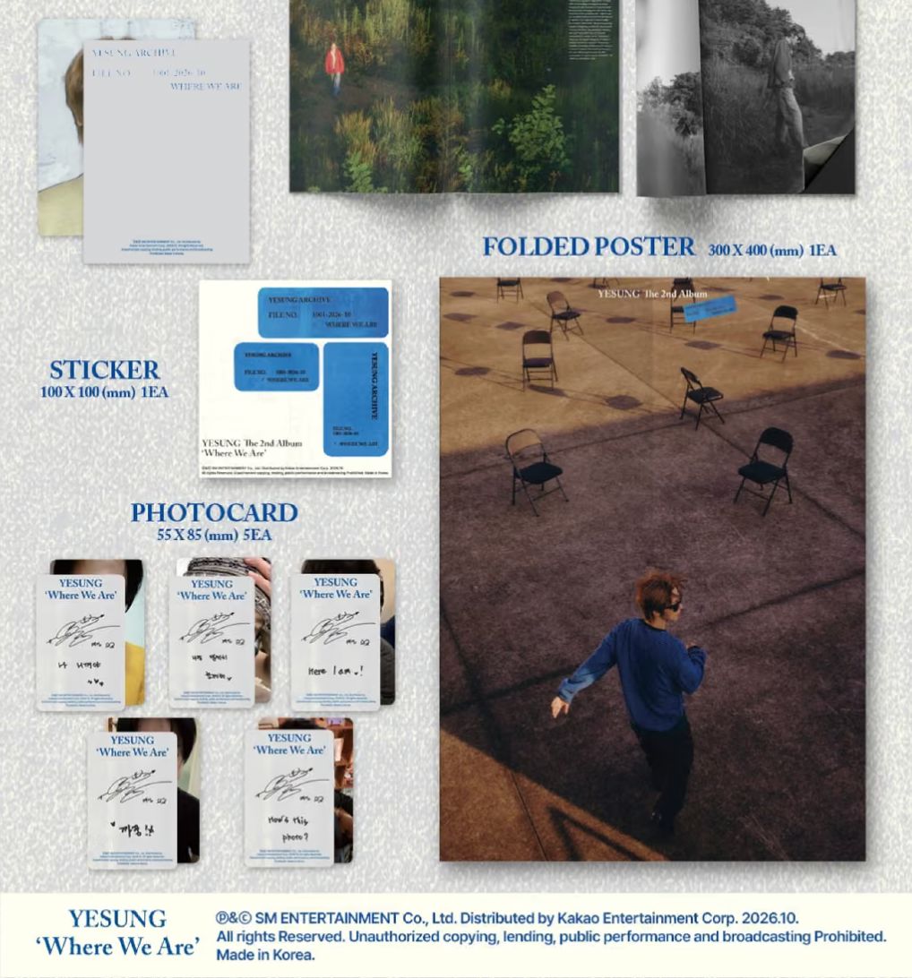 YESUNG (SUPER JUNIOR) - WHERE WE ARE SET + Apple Music Gift Nolae
