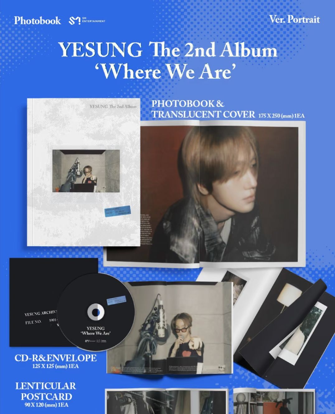 YESUNG (SUPER JUNIOR) - WHERE WE ARE SET + SM Gift Nolae