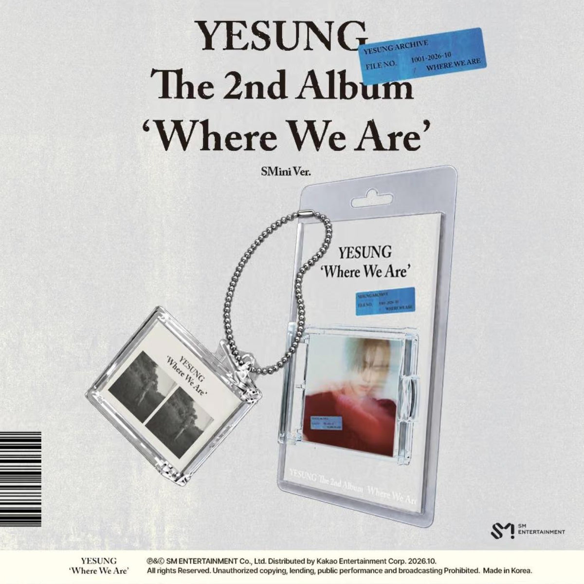 YESUNG (SUPER JUNIOR) - WHERE WE ARE SET + SM Gift Nolae