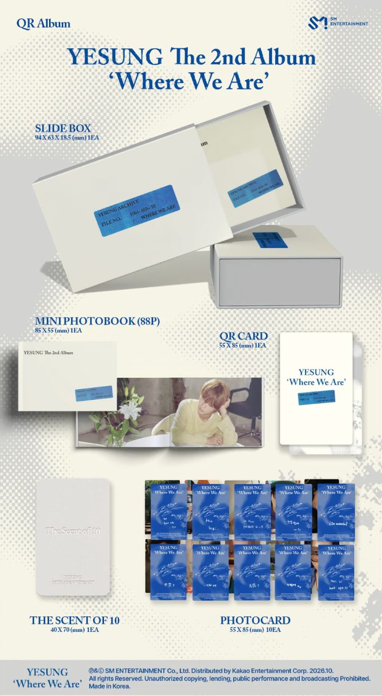 YESUNG (SUPER JUNIOR) - WHERE WE ARE (SMART ALBUM) Nolae