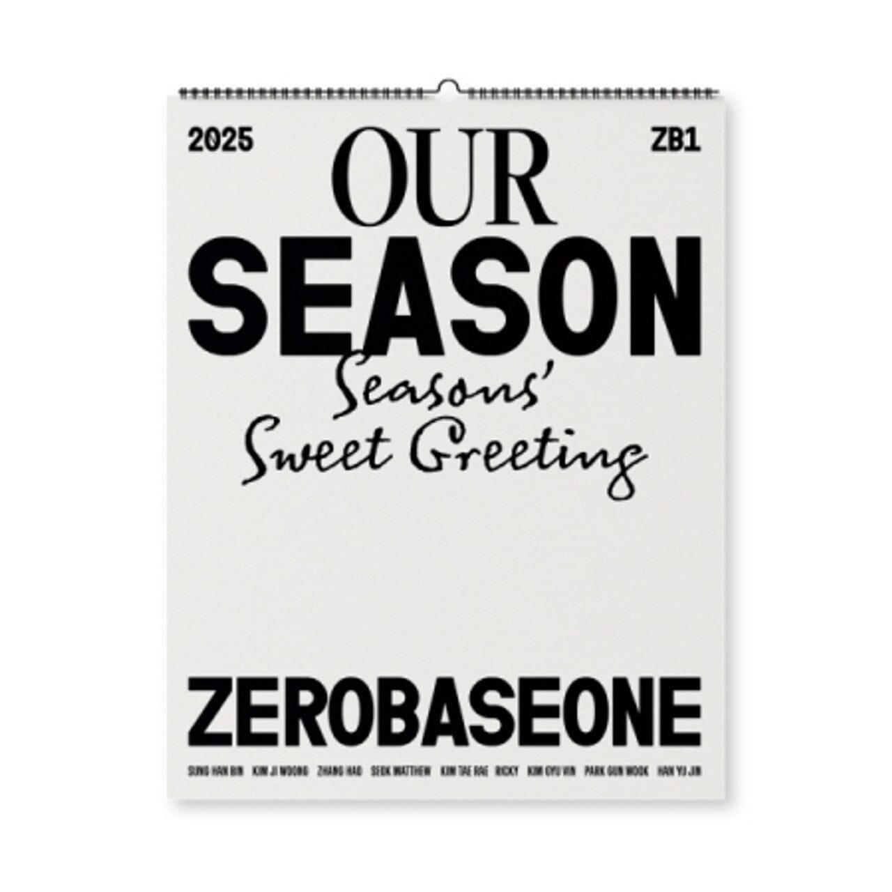 ZB1 - WALL CALENDAR 2025 (OUR SEASON : SEASONS' SWEET GREETING) Nolae