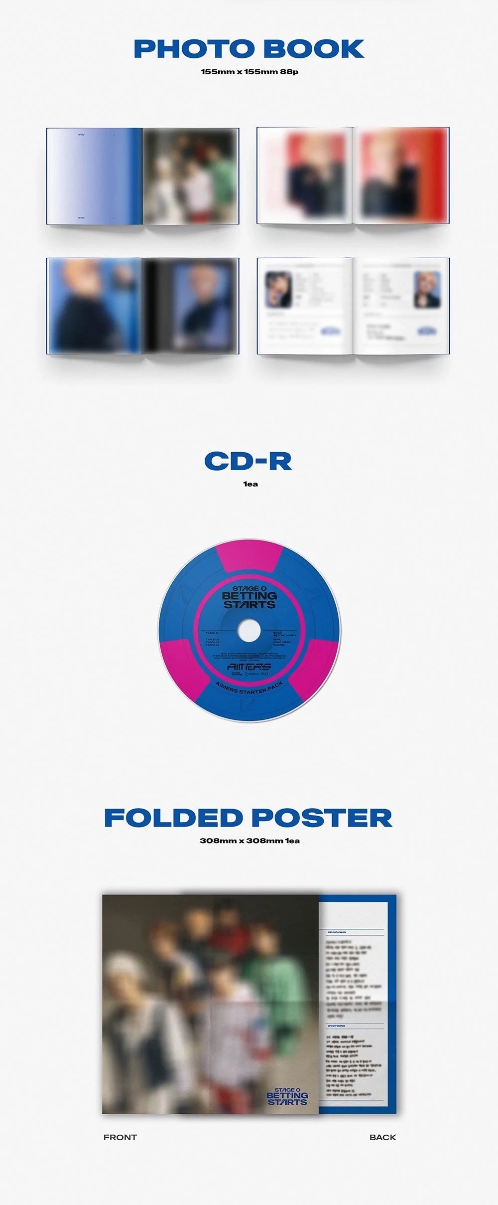 AIMERS - STAGE 0. BETTING STARTS (1ST MINI ALBUM) Nolae Kpop