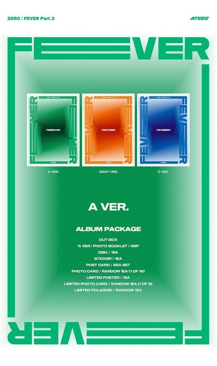 【新品未開封・まとめ売り】ATEEZ / ZERO : FEVER PART.3 ATEEZ – ZERO: FEVER Part.3