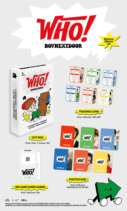 BOYNEXTDOOR - WHO (WEVERSE ALBUMS VER.) Nolae Kpop