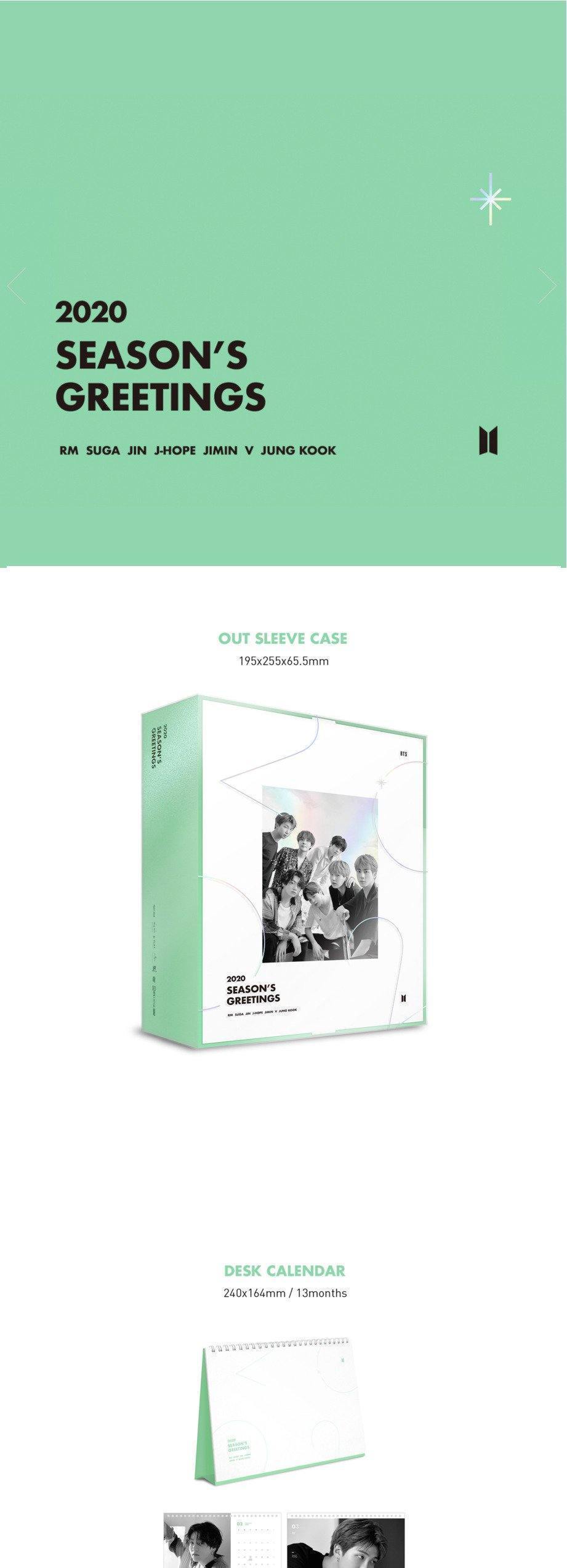 BTS - 2020 SEASON'S GREETINGS + Mousepad