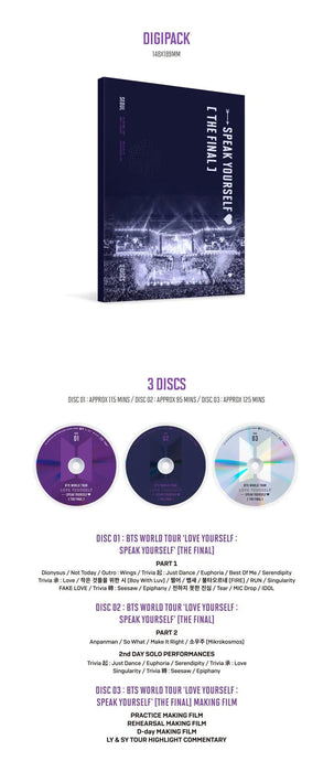 BTS - LOVE YOURSELF SPEAK YOURSELF THE FINAL (BLU RAY) Nolae Kpop