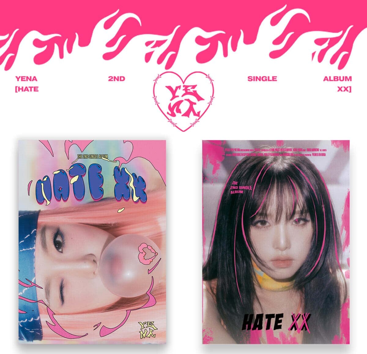 CHOI YENA - HATE XX (2ND SINGLE ALBUM) Nolae Kpop