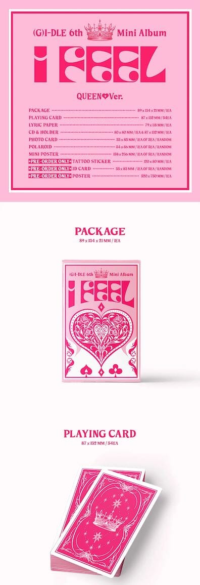 (G)I-DLE - I FEEL (6th Mini Album) + WeVerse Gift Nolae Kpop