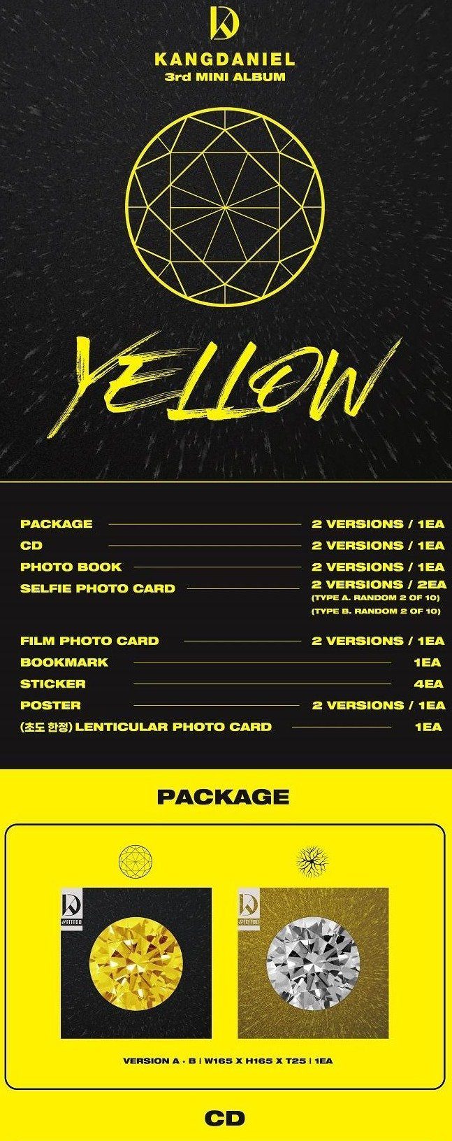 KANG DANIEL - Album [YELLOW] - PRE ORDER