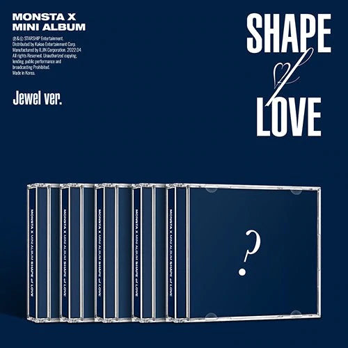 Monsta X - Shape Of Love 11th Mini Album Jewel (Versione I.M) - Contenuti + Poster Inclusi - Conta HANTEO/GAON - Sigillato