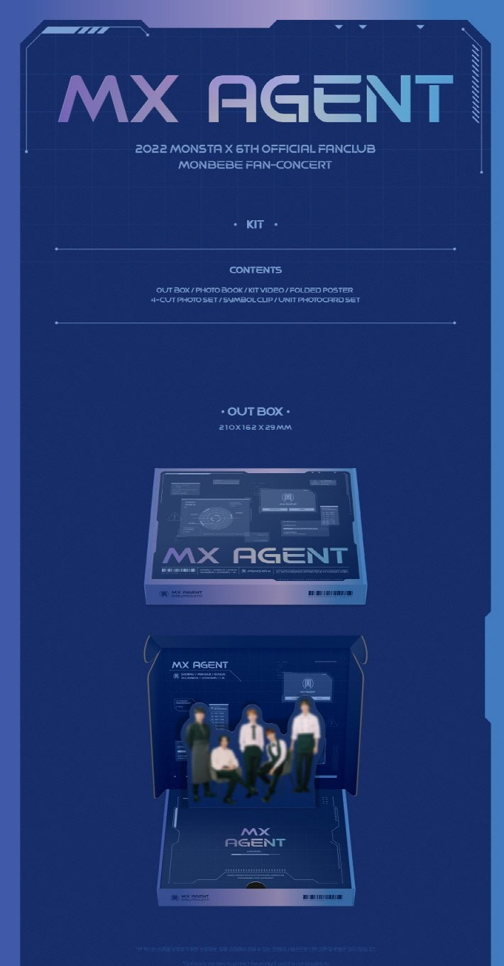 MONSTA X - MX AGENT 2022 MONBEBE FAN-CONCERT KIT Nolae Kpop