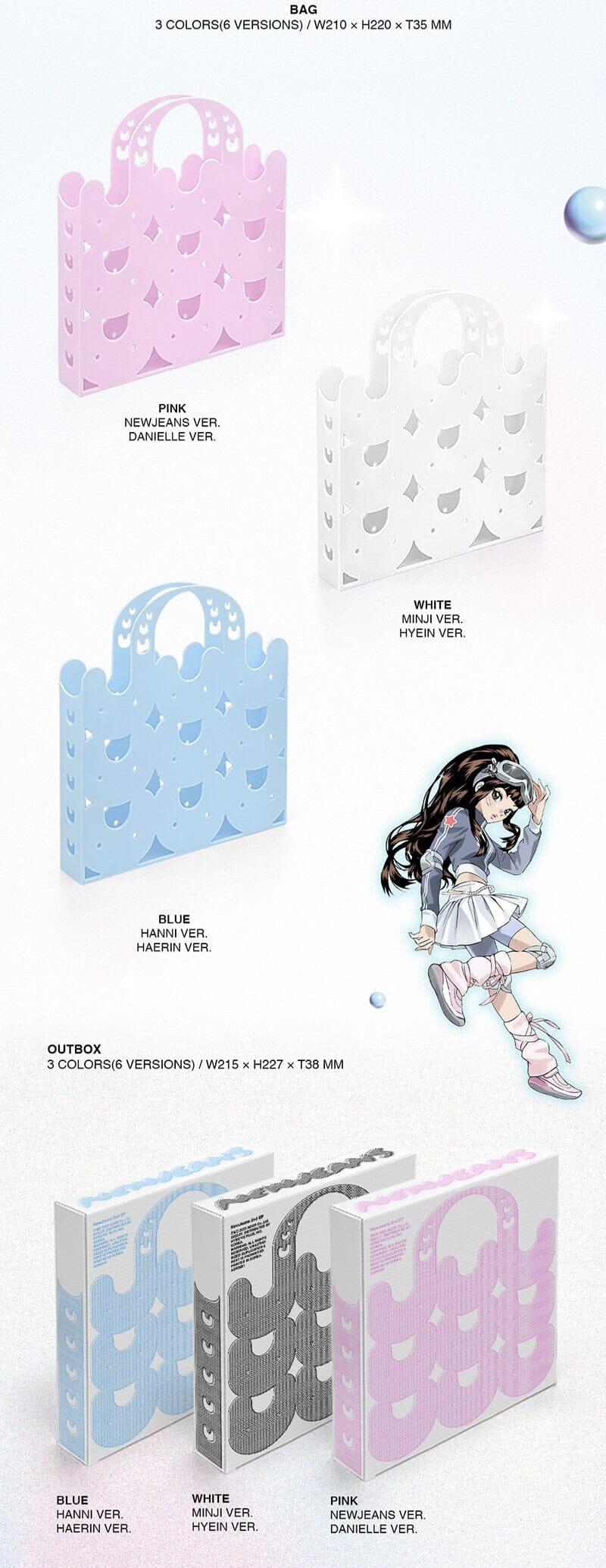 NewJeans – 2nd EP Get Up (Bunny Beach Bag Ver.) + Weverse Gift Nolae Kpop