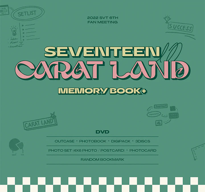 SEVENTEEN - SEVENTEEN IN CARAT LAND MEMORY BOOK + DVD Nolae Kpop