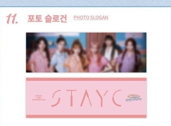 STAYC - PHOTO SLOGAN (STAYC 2ND FANMEETING - SWITH GELATO FACTORY) MD Nolae Kpop