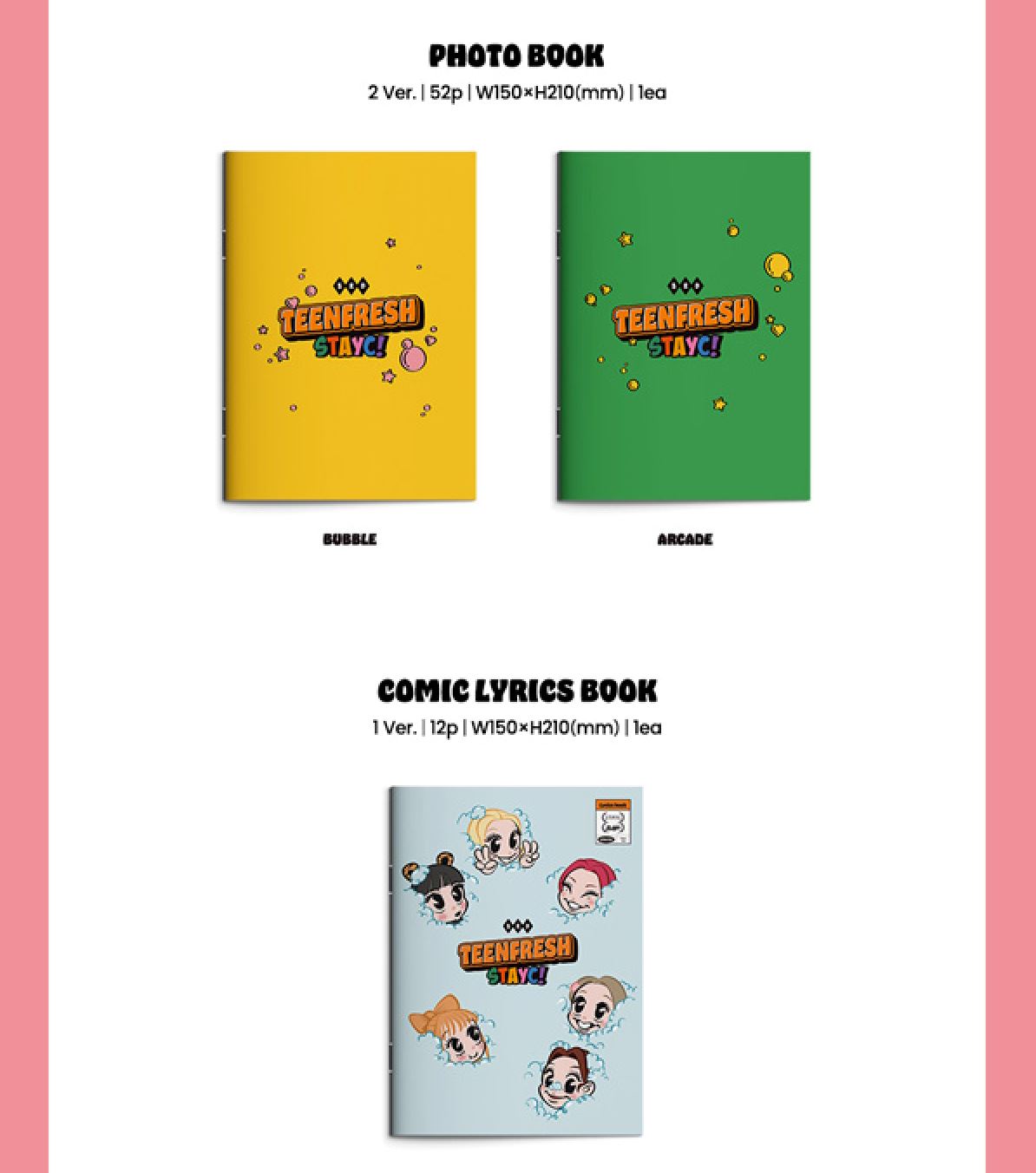 STAYC - TEENFRESH (3rd Mini Album) Set + Weverse Gift Nolae Kpop