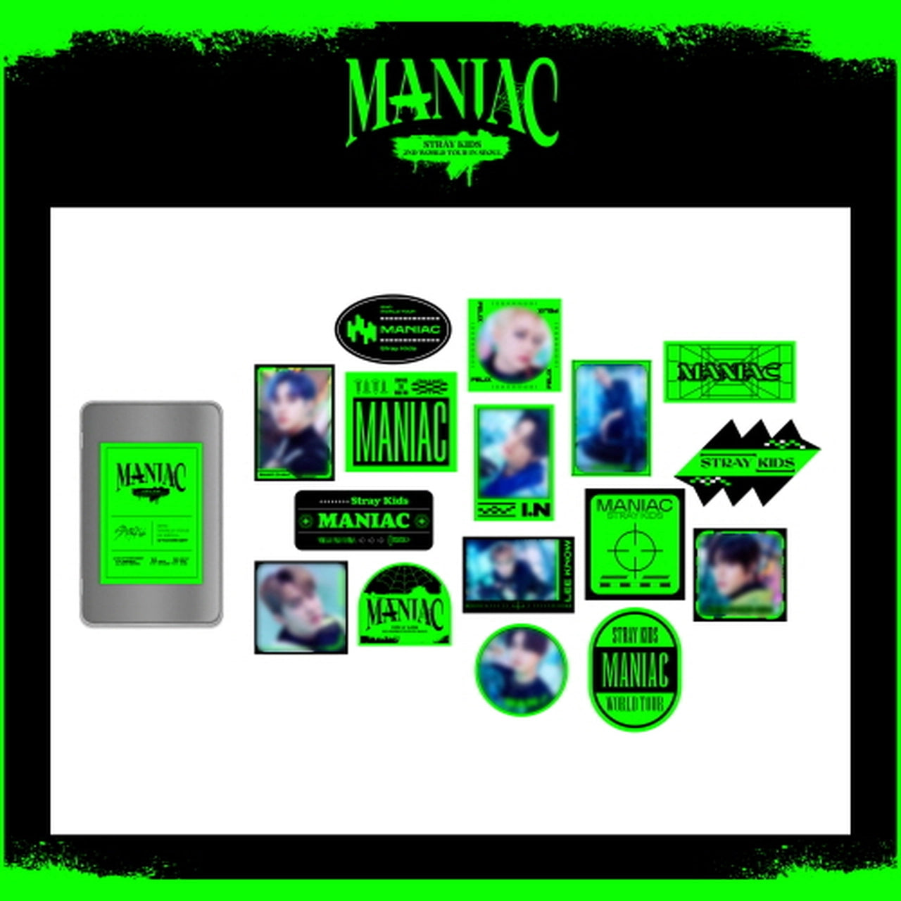 STRAY KIDS - [MANIAC] MD [TINCASE STICKERPACK] Nolae Kpop