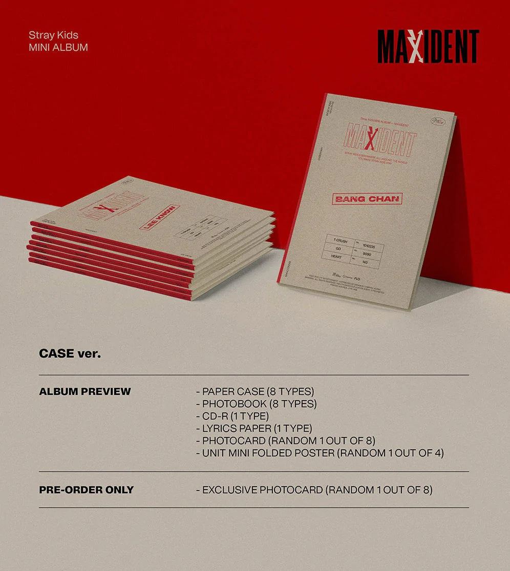 STRAY KIDS - MAXIDENT (CASE VER.) Nolae Kpop