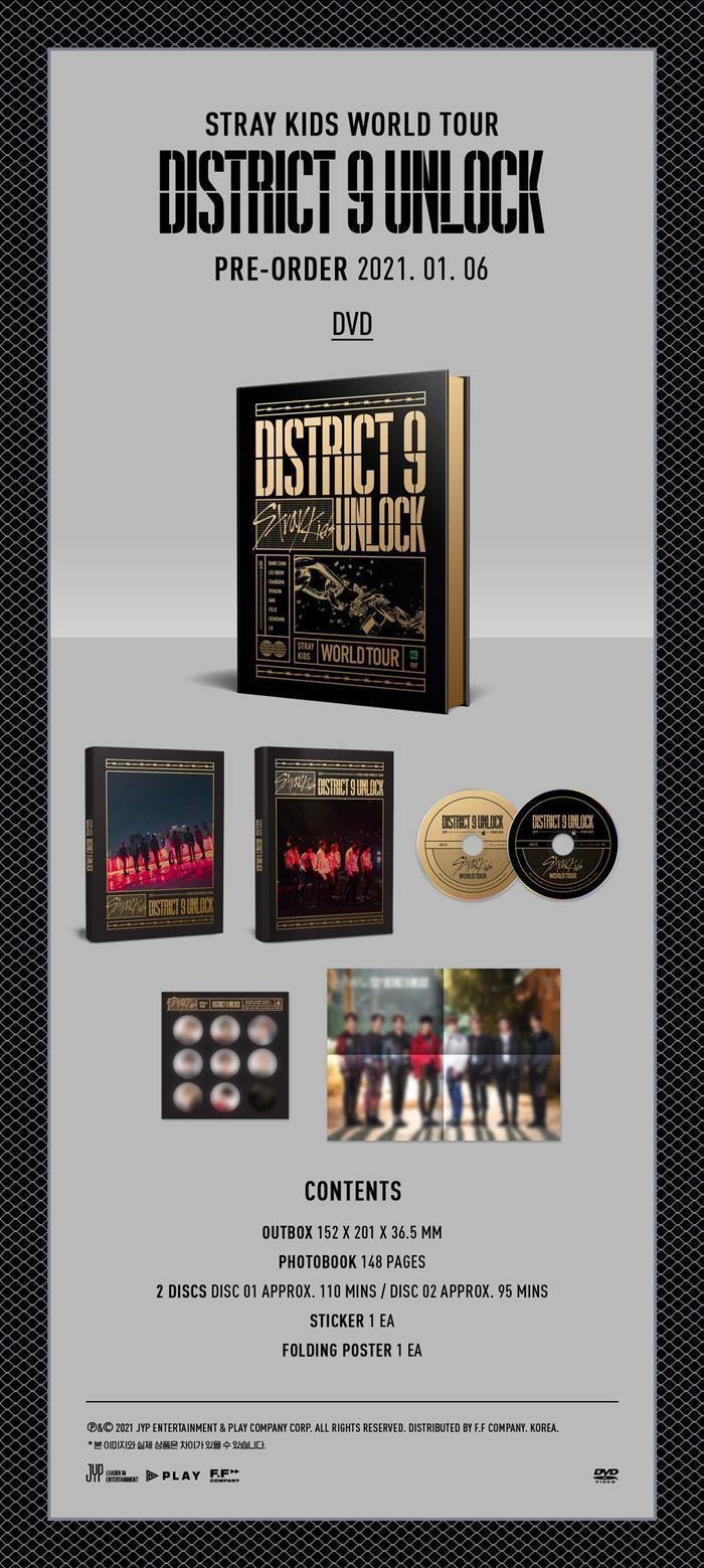 straykids スキズ District 9 DVD 未開封 STRAY KIDS - WORLD TOUR 'DISTRICT 9 UNLOCK' (DVD)