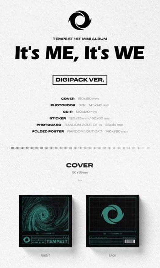 TEMPEST - [It’s ME It's WE] (Digipack Ver.) Nolae Kpop