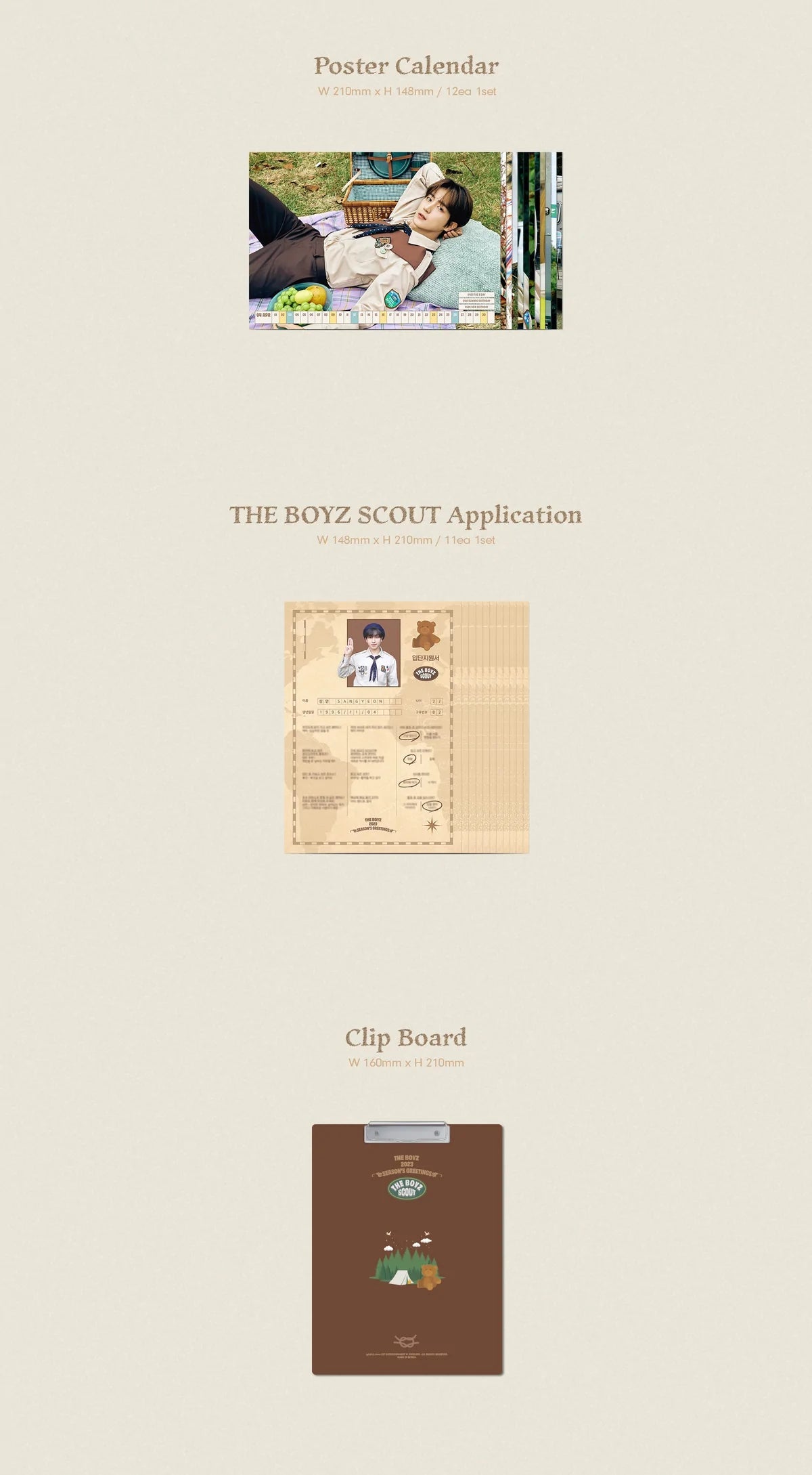 THE BOYZ - 2023 SEASON'S GREETINGS "THE BOYZ SCOUT" Nolae Kpop