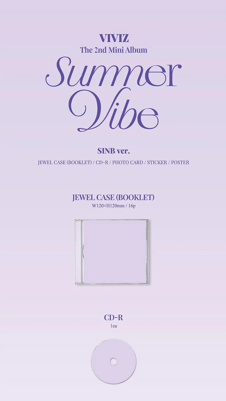 VIVIZ - 2ND MINI ALBUM SUMMER VIBE (JEWEL CASE) Nolae Kpop