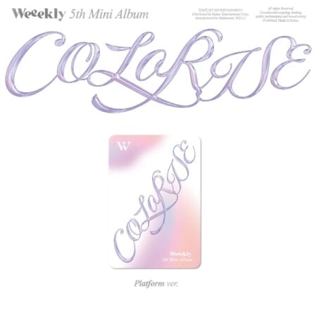 WEEEKLY - COLORISE (5TH MINI ALBUM) PLATFORM VER. Nolae Kpop
