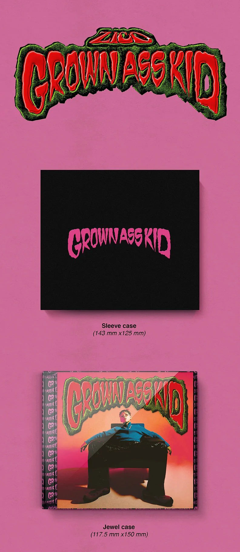 ZICO - 4TH MINI ALBUM GROWN ASS KID (JEWEL VER.) Nolae Kpop